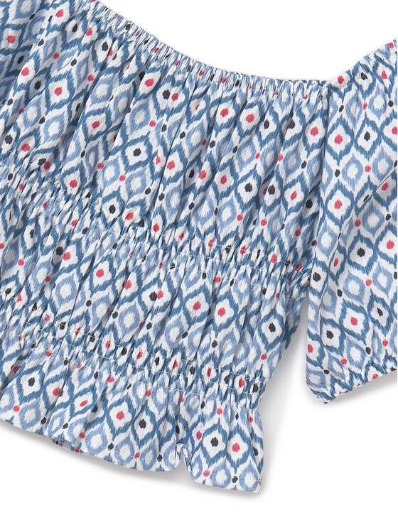 Mayoral Mayoral Bluzka 6025 Niebieski Regular Fit