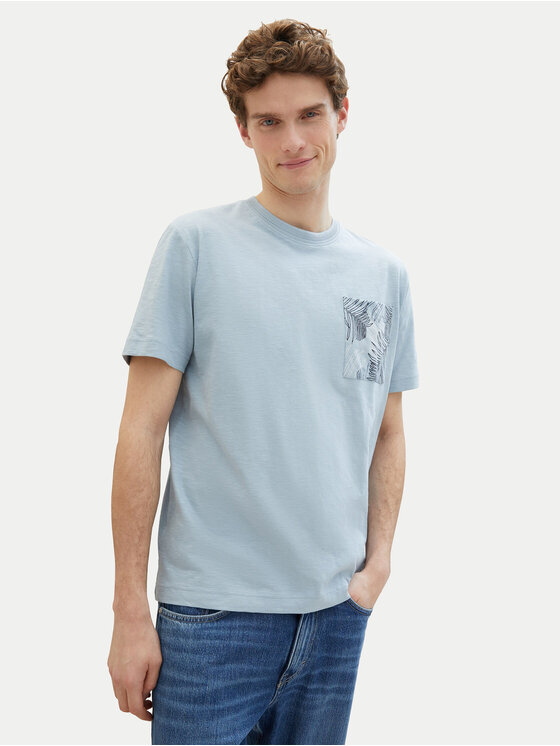 Tom Tailor Tom Tailor T-Shirt 1040945 Světle modrá Regular Fit