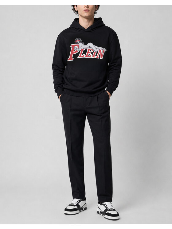 PHILIPP PLEIN PHILIPP PLEIN Mikina 31685 Čierna Regular Fit