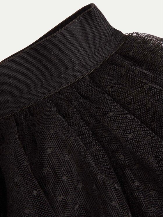Coccodrillo Coccodrillo Τούλινη φούστα ZC4124201CGK Μαύρο Regular Fit