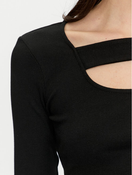 Brave Soul Brave Soul Bluza LLT-248NALA Črna Slim Fit