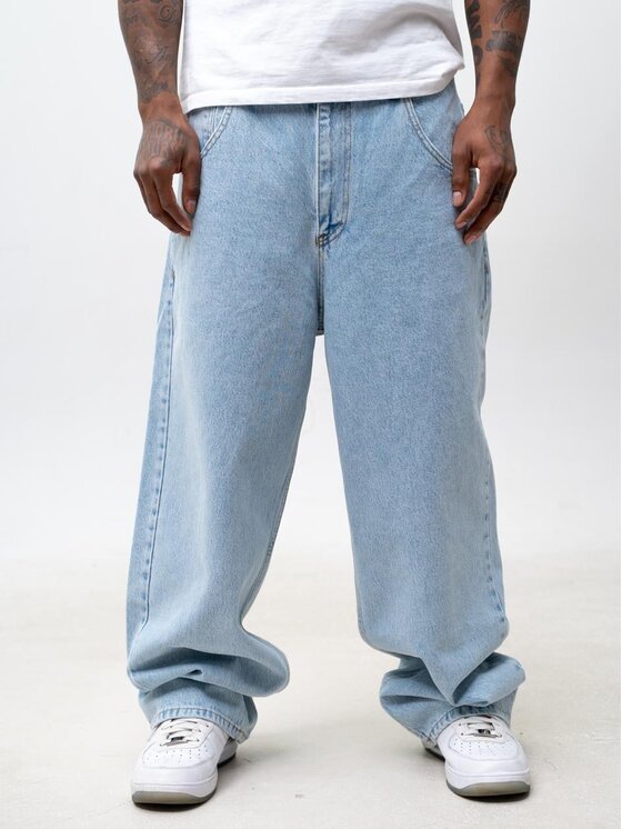 Jigga Wear Jigga Wear Jeansy Szerokie luźne streetwear 129224 Niebieski Baggy Fit
