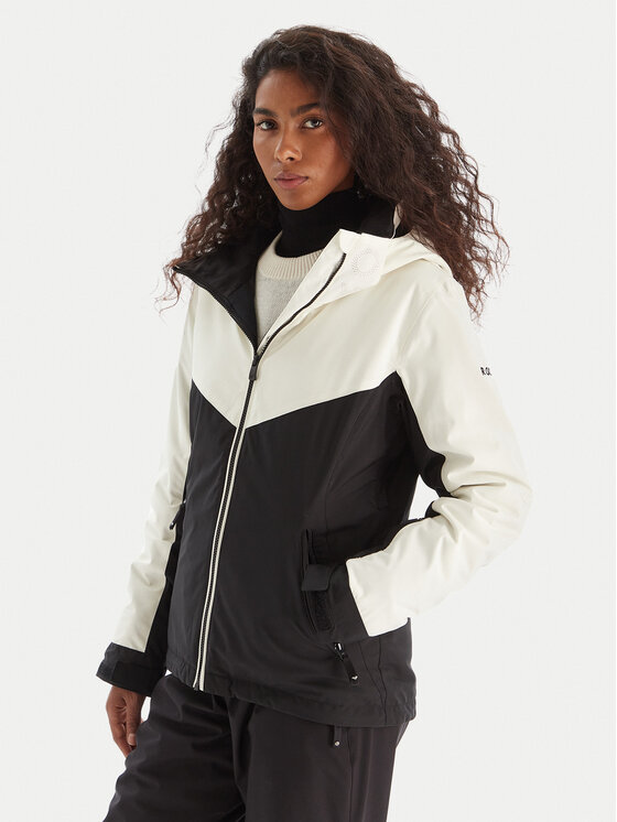 Roxy Geacă de schi ERJTJ03526 Negru Slim Fit