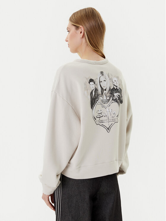 adidas adidas Majica dugih rukava 20th Century Fox Disney JX1275 Bež Oversize