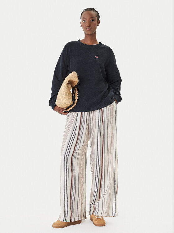 Roxy Roxy Blúz Eastside Midweight ERJKT04381 Fekete Boxy Fit