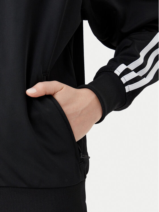 adidas adidas Mikina adicolor Classic Firebird JC8251 Čierna Loose Fit