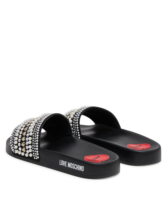 LOVE MOSCHINO LOVE MOSCHINO Şlapi JA28352G0MJAA000 Negru