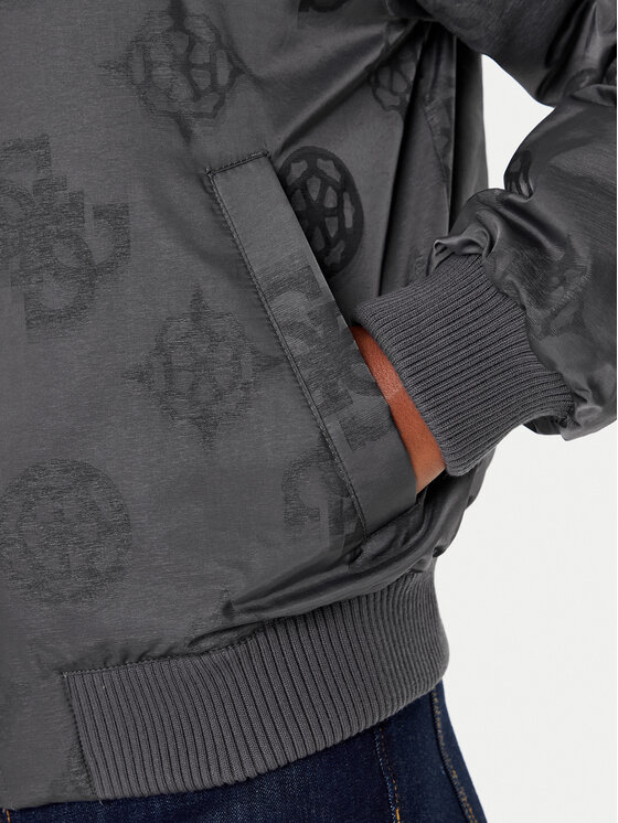 Guess Guess Яке бомбър W5YL08 WHDK2 Сив Regular Fit