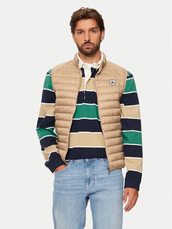 Jott Jott Mellény Tom P000MDOW04 Bézs Slim Fit