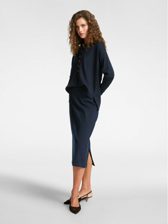 Elena Mirò Elena Mirò Gonna midi 1802Z000056N034 Blu Slim Fit