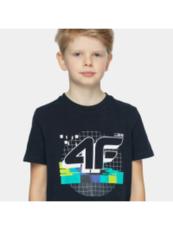 4F 4F T-Shirt 4FJWSS25TTSHM3051-20S Czarny Regular Fit