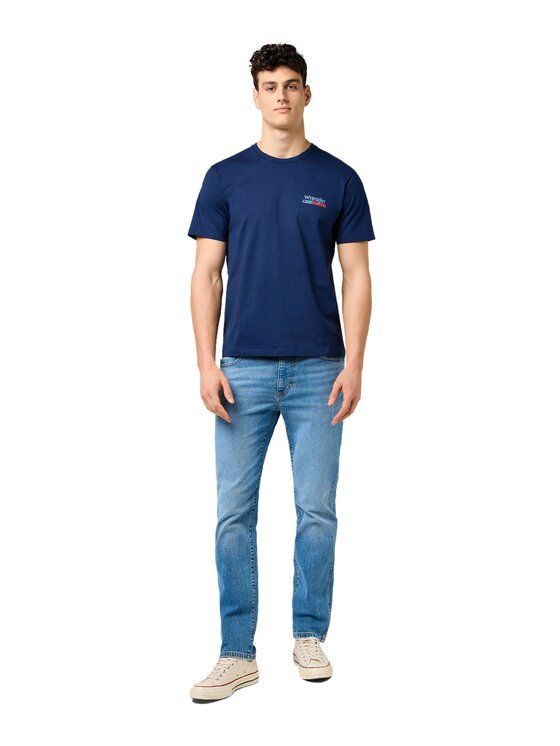Wrangler Wrangler T-Shirt 112371410 Granatowy Regular Fit