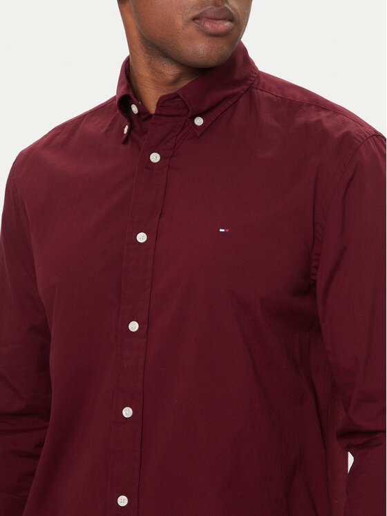 Tommy Hilfiger Tommy Hilfiger Košulja MW0MW37550 Tamnocrvena Regular Fit