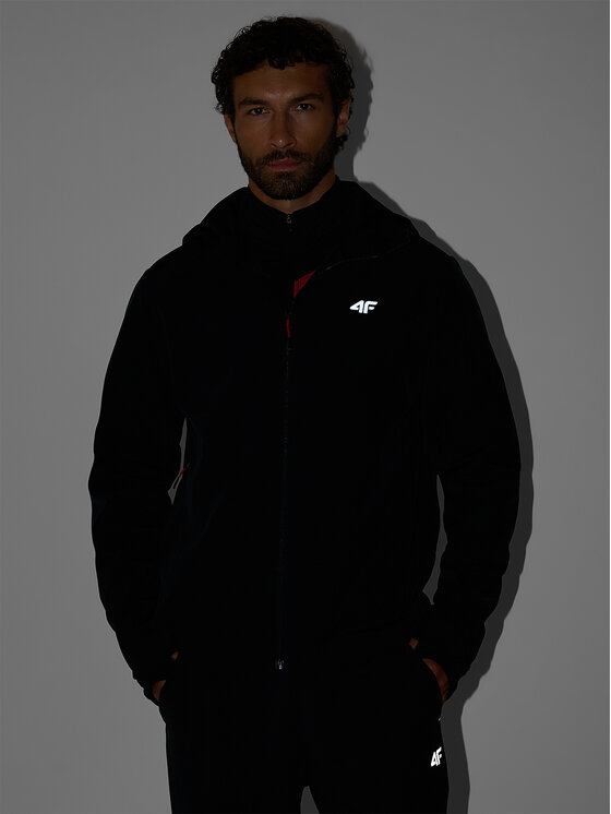 4F 4F Bunda pro přechodné období URBAN COMMUTER Černá Regular Fit