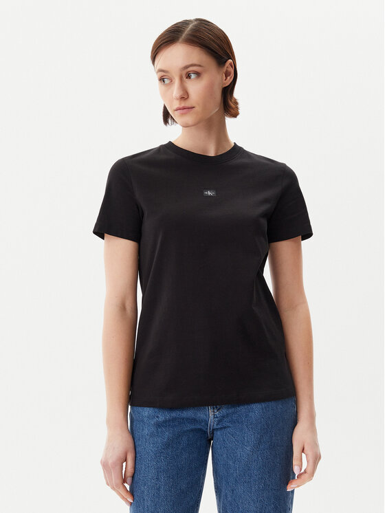 Női Póló Calvin Klein Jeans, Méret: L, Fekete, J20J225243