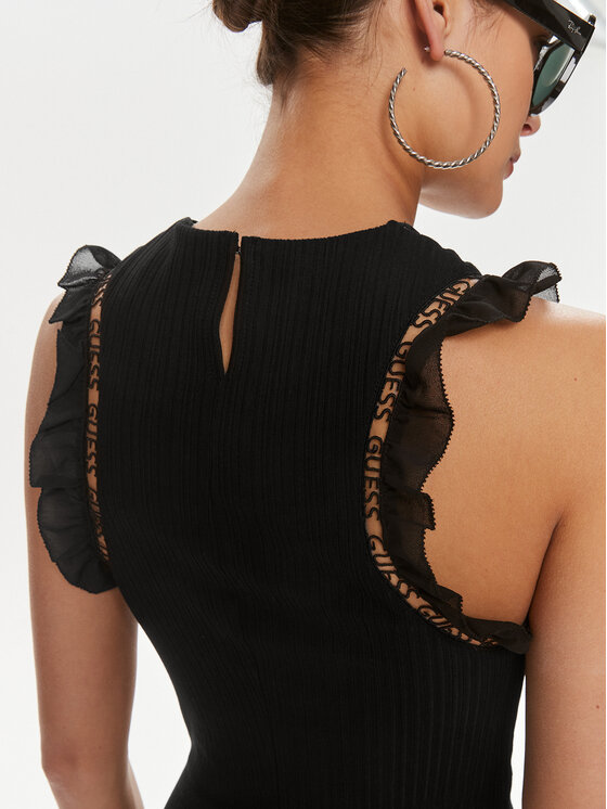 Guess Guess Abito da cocktail Olga W4GK30 KC7H2 Nero Regular Fit