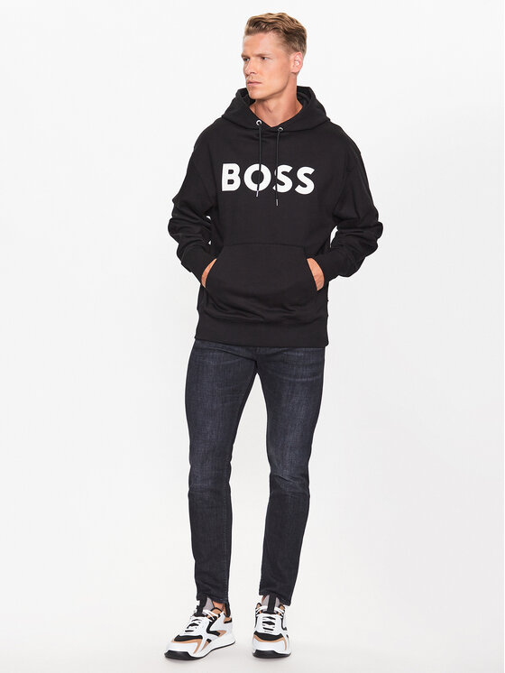 BOSS Boss Суитшърт 50496661 Черен Oversize