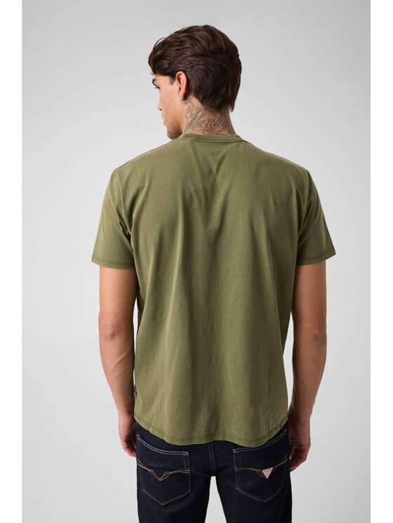 Guess Guess T-Shirt 185491 Zielony Classic Fit