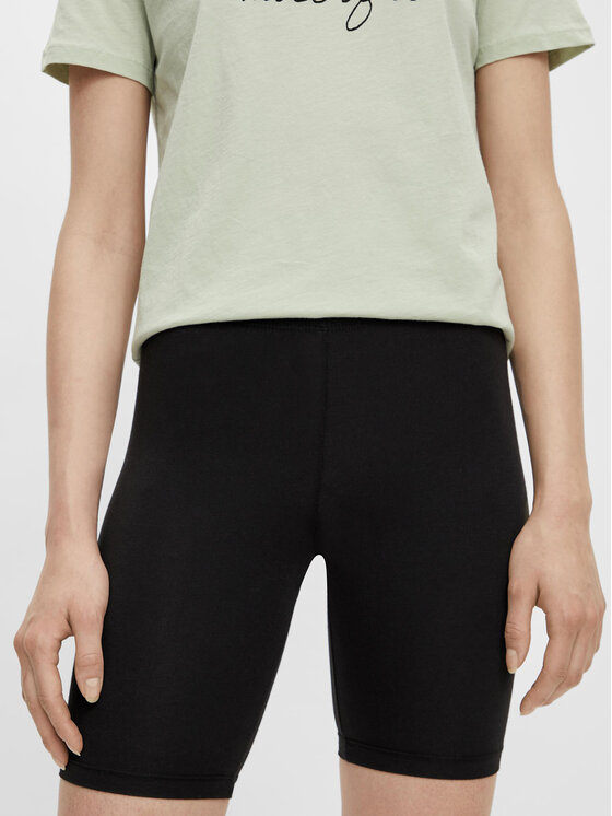 Pieces Pieces Pantaloni scurți ciclism Kiki 17101084 Negru Slim Fit