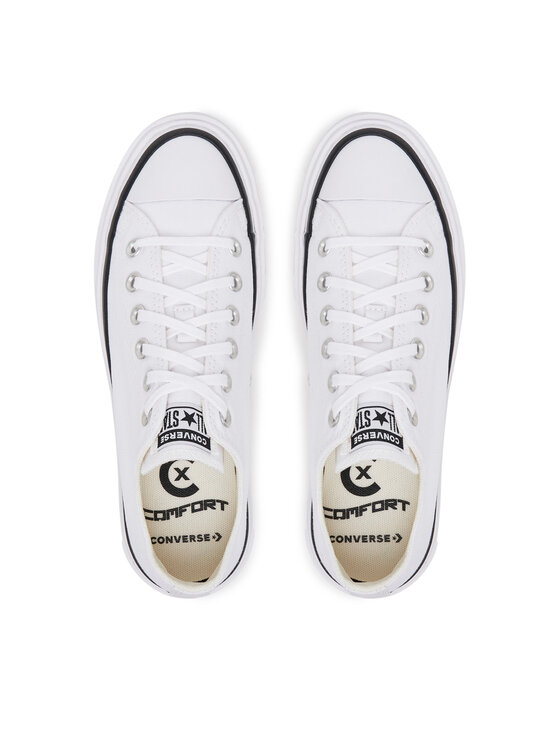 Converse Converse Teniși Chuck Taylor All Star Lift Double Stack Platform A15491C Alb