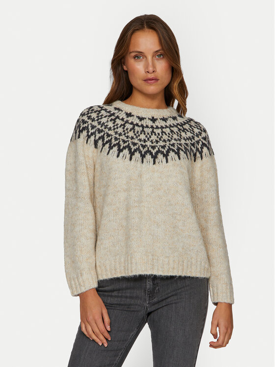 Vila Vila Pullover Ejla 14098853 Beige Regular Fit