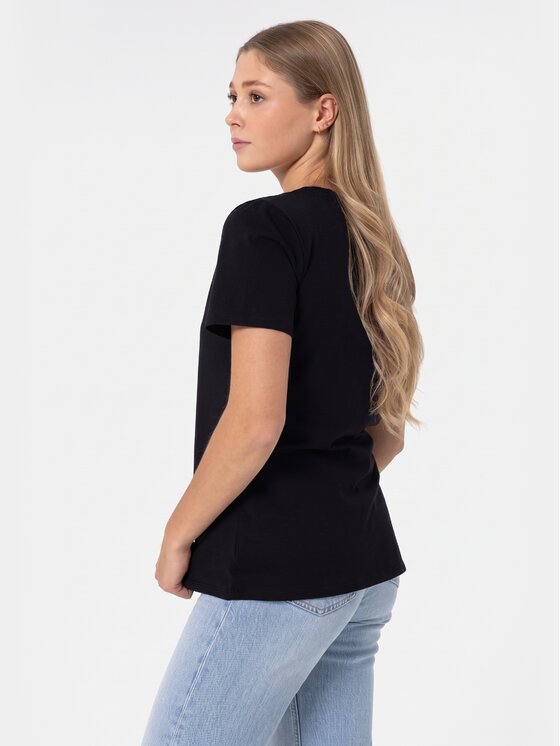BASICLO BASICLO T-Shirt BSL-005-99 Czarny Regular Fit