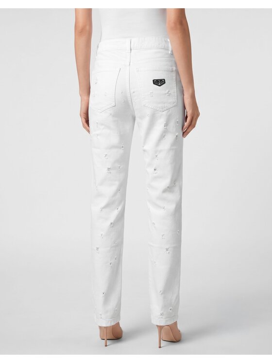 PHILIPP PLEIN PHILIPP PLEIN Jeans 31767 Bianco Straight Fit