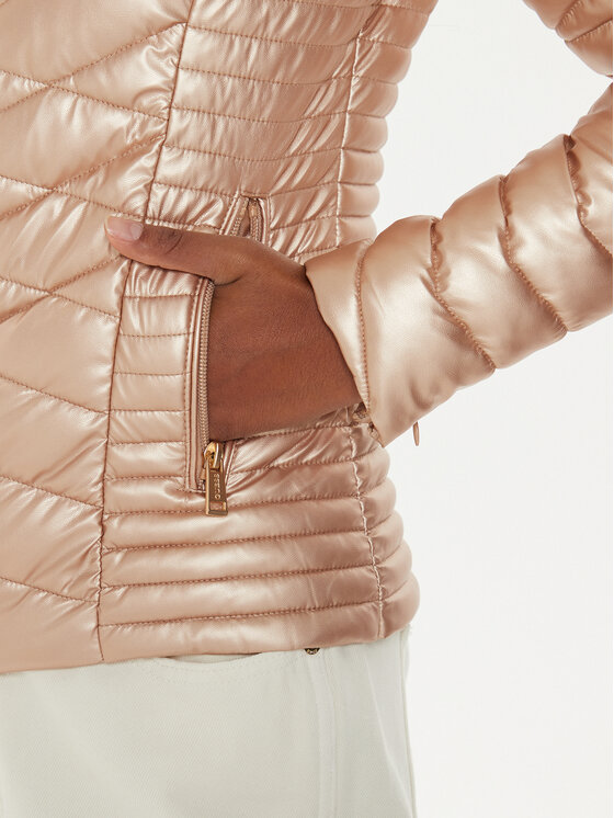 Guess Guess Μπουφάν μεταβατικό New Vona W4YL06 KCBV0 Ροζ Regular Fit