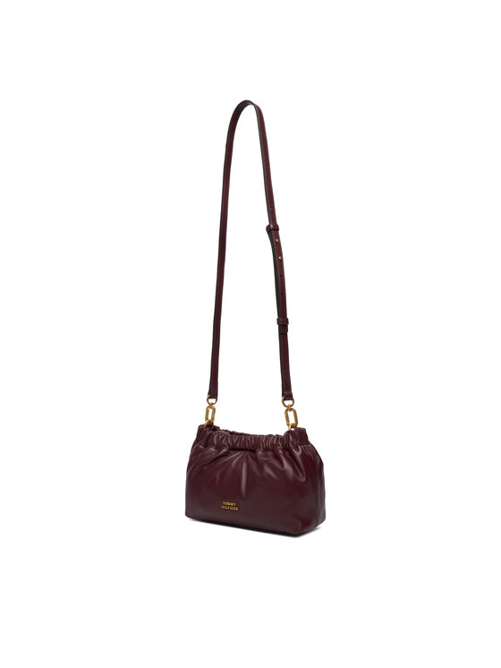 Tommy Hilfiger Tommy Hilfiger Geantă Soft Leather Mini Crossover AW0AW18306 Vișiniu