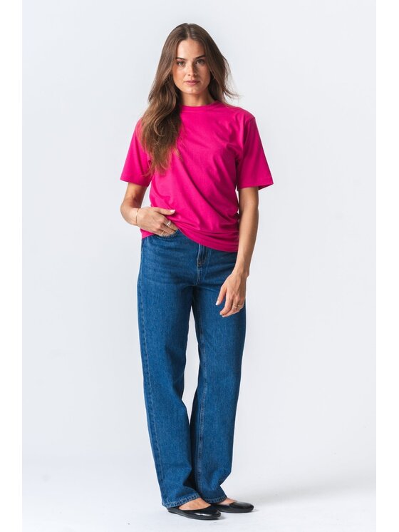 TeeShoppen TeeShoppen T-Shirt 'Oversized Collection' Różowy Oversize