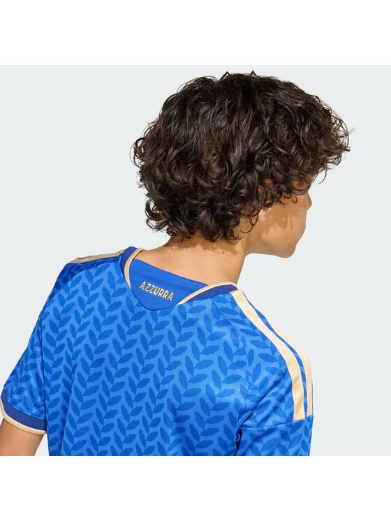 adidas adidas Koszulka techniczna Italy 26 Home Kids Jersey Błękitny Slim Fit