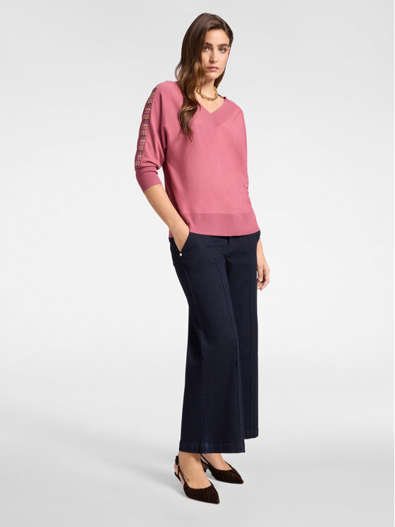 Elena Mirò Elena Mirò Cardigan M462Z000595N019 Rosa Boxy Fit