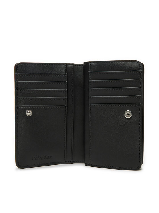 Calvin Klein Calvin Klein Mali ženski novčanik Ck Daily Medium Bifold_Mono K60K612824 Crna