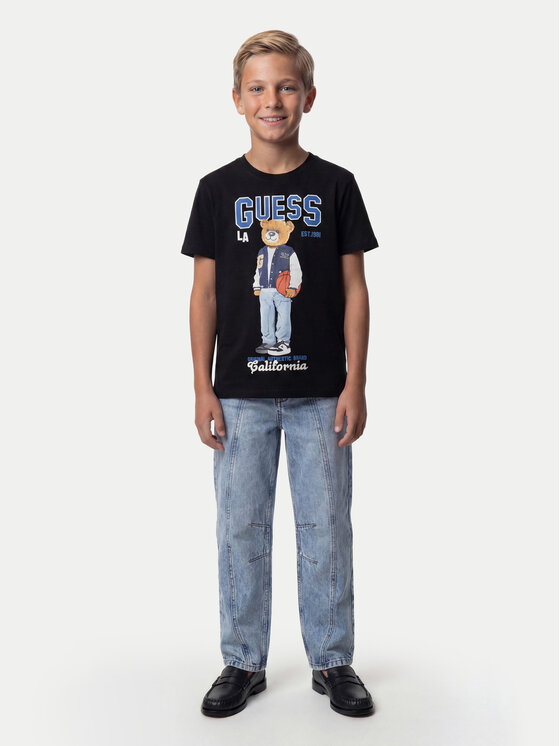 Guess Guess T-Shirt L6YI19 K3750 Czarny Regular Fit