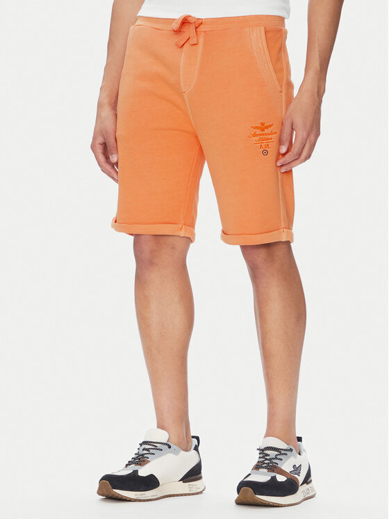 Aeronautica Militare Športové kraťasy 251BF016F583 Oranžová Regular Fit