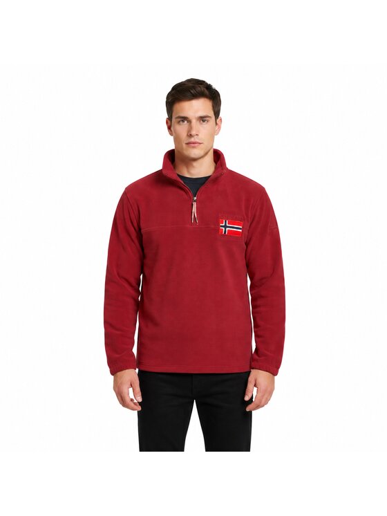 Geographical Norway Geographical Norway Polar WZ6696H/GN-BURGUNDY Bordowy Reglan Fit