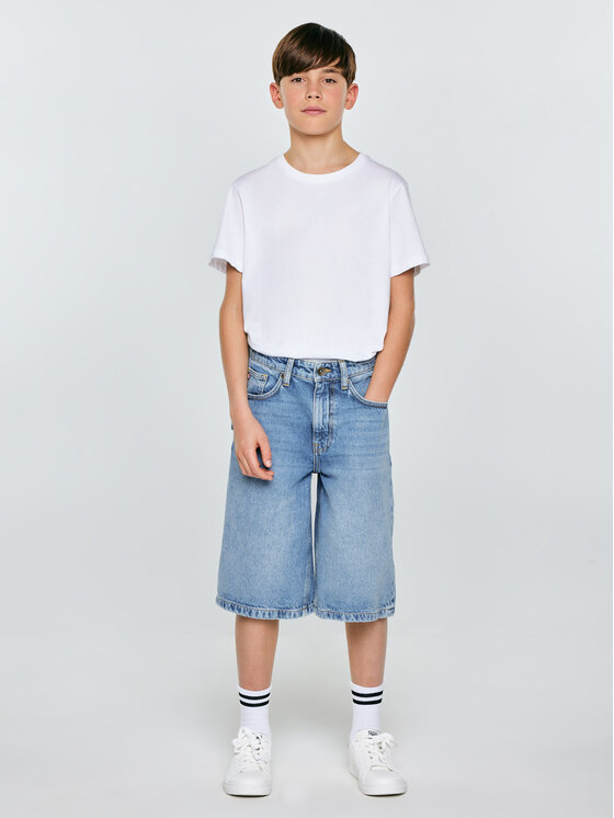 BIG STAR BIG STAR Szorty jeansowe ANDYS Niebieski Loose Fit