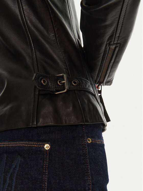 Serge Pariente Serge Pariente Giacca di pelle City Girl Nero Regular Fit