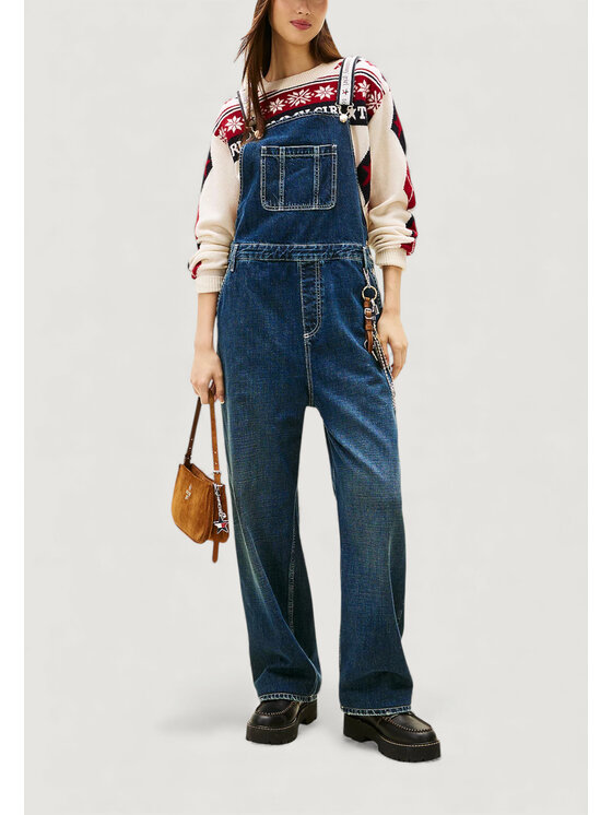 Tommy Jeans Tommy Jeans Σαλοπέτα DN0DN00096 Μπλε Casual Fit