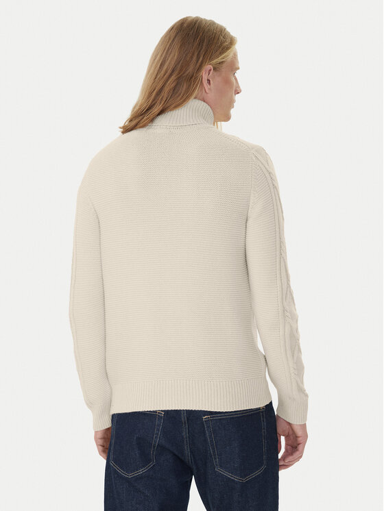 JOOP! JOOP! Bluză cu gât 17 JK-17Liono 30047360 Bej Modern Fit