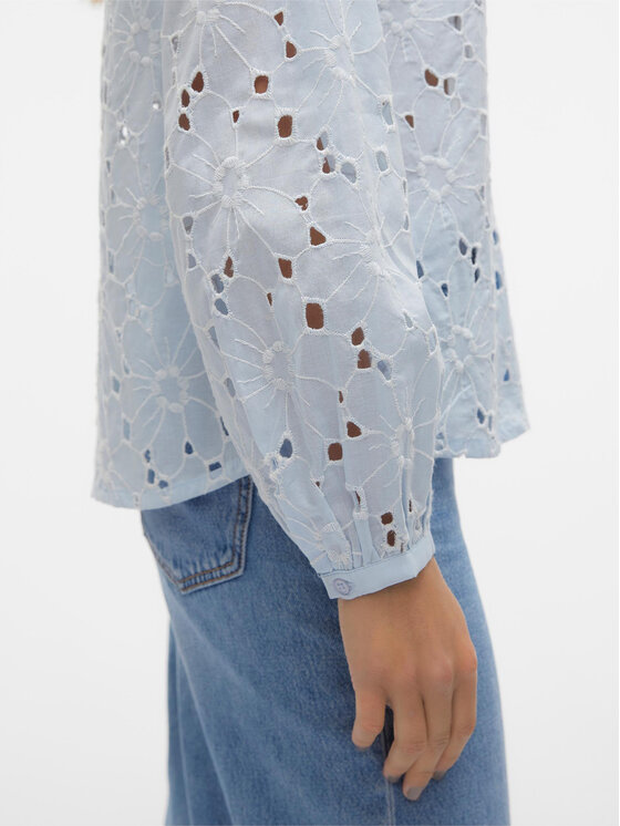 Vero Moda Vero Moda Camicia Ida 10303333 Celeste Regular Fit