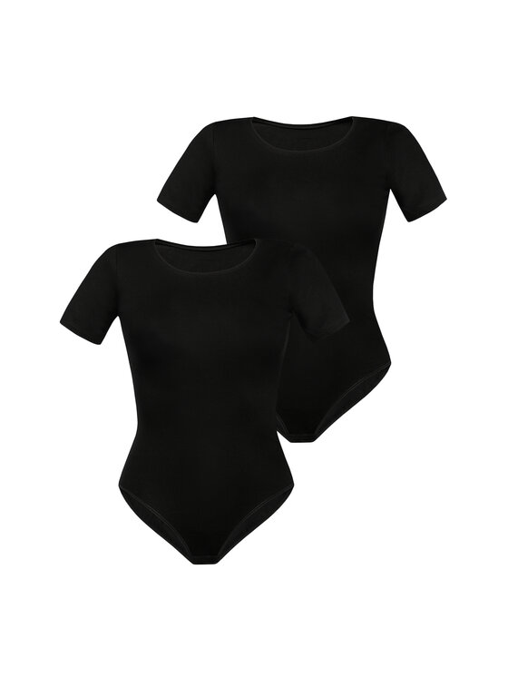 Teyli Damskie Body, rozmiar L, Czarne, T-shirt damski okrągły dekolt Shirty