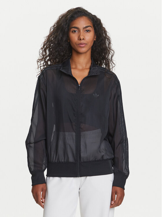 adidas adidas Mikina adicolor Sheer JN6130 Černá Loose Fit