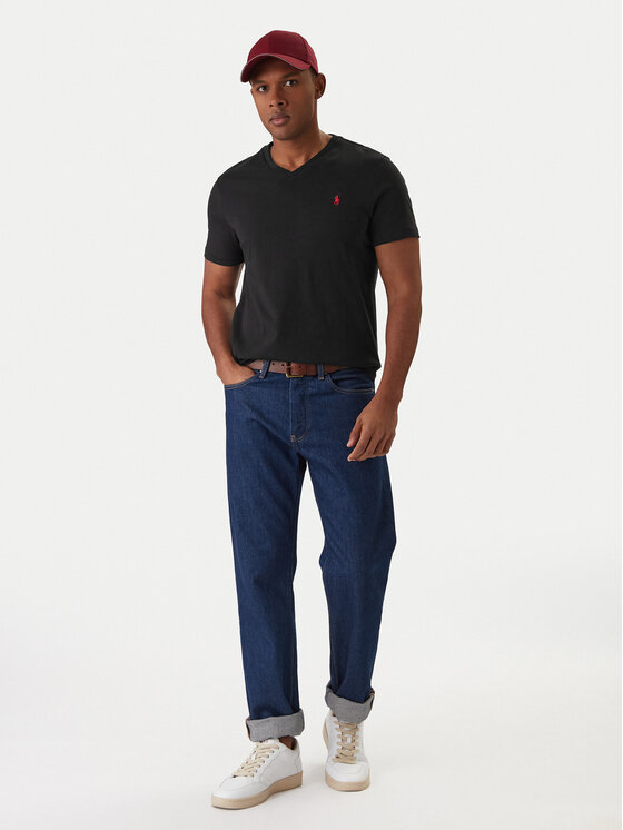 Polo Ralph Lauren Polo Ralph Lauren Póló 710671453124 Fekete Custom Slim Fit