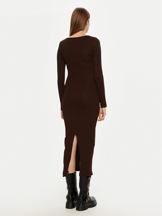 Brave Soul Brave Soul Vsakodnevna obleka LDRJ-624HOLLY Rjava Regular Fit