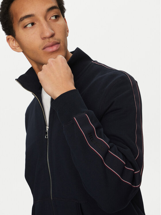 Tommy Hilfiger Tommy Hilfiger Pulóver Global Stripe MW0MW37468 Sötétkék Regular Fit