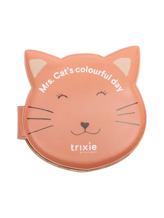 Trixie Baby Trixie Baby Zabawka Kąpielowa książeczka kolorowy dzień - Kot Różowy