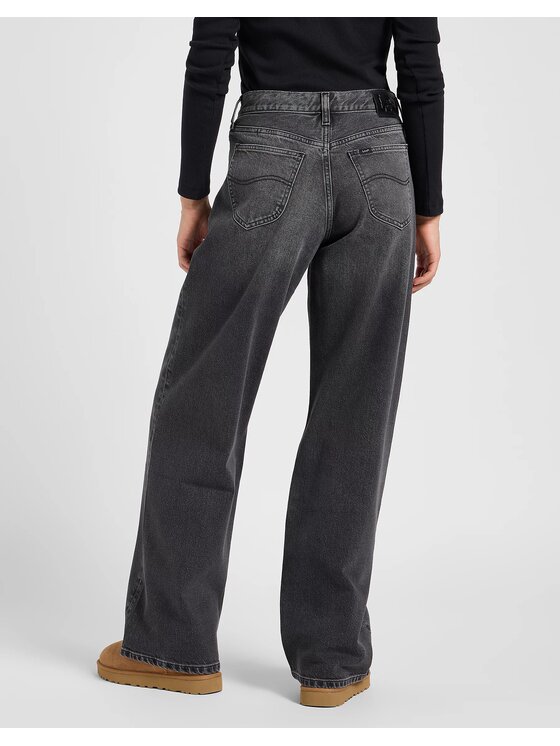 Lee Lee Jeansy LOW SLUNG SLOUCH Szary Comfort Fit