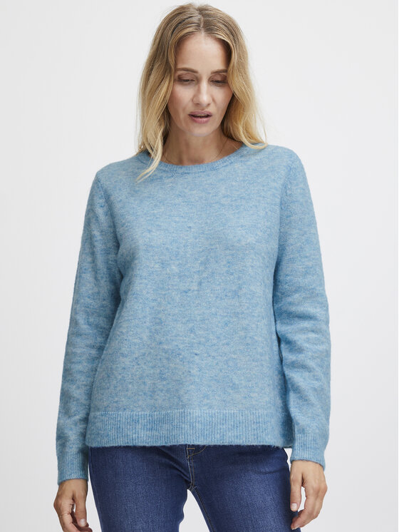 Fransa Fransa Sveter 20612833 Modrá Regular Fit