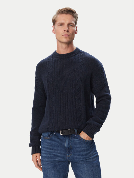 Calvin Klein Jeans Calvin Klein Jeans Пуловер LV04RJ303G Тъмносин Regular Fit